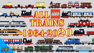 ALL Lego TRAINS 19642020 [upl. by Bryon871]