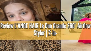 Review LANGE HAIR Le Duo Grande 360° Airflow Styler  2in1 Curling Wand amp Titanium Flat Iron Prof [upl. by Ienttirb]