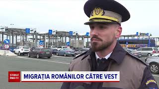 Aglomerație mare la ieșirile din țară Românii pleacă în străinătate de Ziua Națională [upl. by Inttirb]