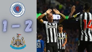 Rangers 1 Newcastle United 2  Pre Season Friendly Highlights [upl. by Akihsar]