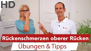 Rückenschmerzen im oberen Rücken Übungen  Rückenübungen bei Schmerzen im oberen Rücken [upl. by Ihtraa]