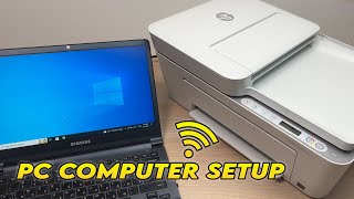 HP Deskjet 4155e Printer How to Setup With PC Windows Computer [upl. by Ocimad]