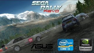 sega rally revo gameplay NVIDIA 520M [upl. by Brouwer]