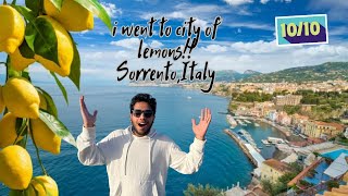 I WENT TO LEMONS CITY AND TREKKED 😱😱  SORRENTO  ITALY😍😍  TELUGU VLOG [upl. by Showker]