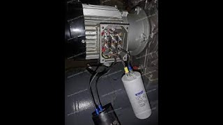 comment rendre un moteur 380vac en 220vac avec condensateur [upl. by Benis667]