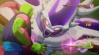 Dragon Ball Z Kakarot  Frieza Monster Transformation Piccolo vs Frieza 3rd Form Boss Fight Ending [upl. by Nylsirhc]