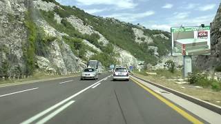 Around Lake Skadar Sozina Tunnel  Virpazar [upl. by Rednas3]