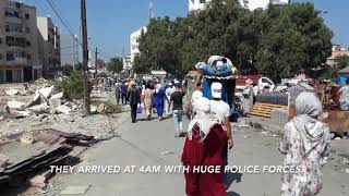 Massive eviction in Douar Wasti Casablanca Ain Sbaa ENG ESP ITA [upl. by Enomyar732]