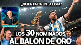 MALDINI OPINA SOBRE LOS 30 NOMINADOS AL BALÓN DE ORO  GRANDES AUSENCIAS Y ESTRELLAS QUE FALTAN [upl. by Anos]