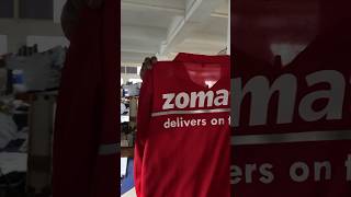 ZOMATO TSHIRT 2 youtubeshorts shorts viarlvideos shortsvideo Tshirt zomato amazing factory [upl. by Kulda]