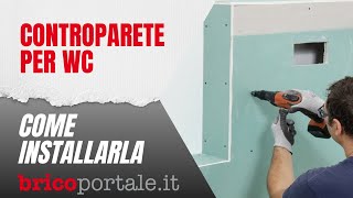 Cartongesso isolante in bagno  Controparete per wc con Idrolastra GKI Knauf [upl. by Nagek]