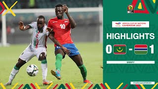 Mauritania 🆚 Gambia Highlights  TotalEnergiesAFCON2021  Group F [upl. by Ahterahs]