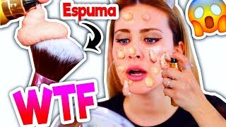 PRODUCTOS RAROS DE INTERNET MAQUILLAJE DE ESPUMA A Prueba [upl. by Kitty676]