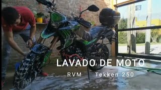 Lavado de moto Tekken 250 2019 [upl. by Yelhak]