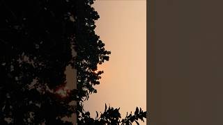 sunset trending song🎶 kesariya nature sky sunsetview shorts by oyshee🦋 subscribe for more🔔 [upl. by Aney730]