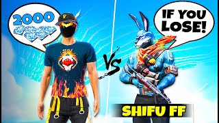 SHIFU FF VS P9 Gaming  200 Diamonds for Every Round I Lose 😱 [upl. by Mitchel]