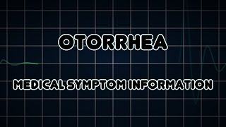 Otorrhea Medical Symptom [upl. by Halle]