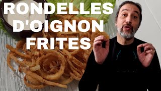 Rondelles dOignon Frites Recette Facile Succulente Onion Rings Fries Crispy cuisine épices et tout [upl. by Ehsiom318]