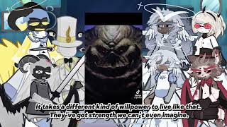 Hazbin Hotel Angels react to Warhammer 40k  Titanicus  Lucifer  Charlie  Gacha life 2 [upl. by Eelek]