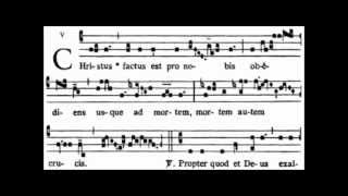 Christus factus est Palm Sunday Gradual [upl. by Joellyn]