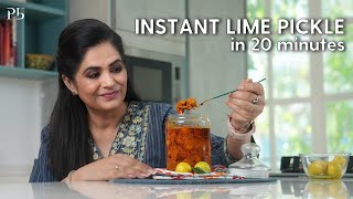 Instant Lime Pickle in 20 minutes I Nimbu ka Achar I नींबू का तीखा अचार I Pankaj Bhadouria [upl. by Aymer]