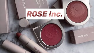 NEW Clean Beauty BrandRose Inc Brand ReviewDemoampSwatch ComparisonCream BlushesampLip ColorBobbie [upl. by Barnaba]