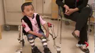 Brittle Bone Disease Doesnt Slow Down 9YearOld Faris [upl. by Melessa365]