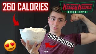 Glazed Donut Anabolic Protein Ice Cream Recipe INSANE VOLUME  Low Calorie High Protein Dessert [upl. by Yaeger]