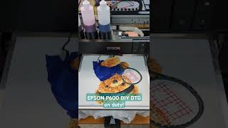 Custom P600 DTG dual CMYK with DX5 dampers diy dtg epson tshirt printing [upl. by Faux216]