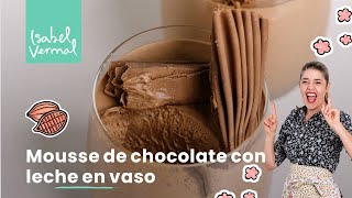 Mousse de chocolate con leche en vaso [upl. by Lat]