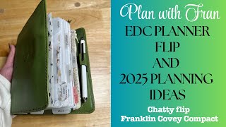 EDC Planner Flip l Chatty Planner Flip l Franklin Covey Compact l 2025 Planner Ideas [upl. by Adanar279]