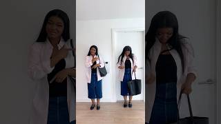 HOW TO STYLE A DENIM SKIRT  Denim Skirt Style  wardrobeessentials skirtstyling autumnoutfits [upl. by Cohbath291]