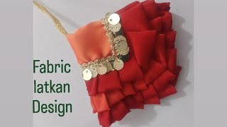 Fabric latkan making at homekurti latkan designblouse latkan tutorial [upl. by Phelgen]