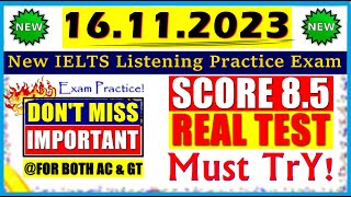 IELTS LISTENING PRACTICE TEST 2023 WITH ANSWERS  16112023 [upl. by Goggin989]