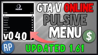 Pulsive Menu v040  How to download  UPDATED 161  FREE GTA V Online Mod Menu  UNDETECTED [upl. by Nossah]