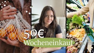 50€ Wocheneinkauf für 2 PERSONEN  gesund minimalismus [upl. by Eustace526]