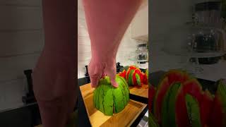 🔥👀 Awesome way to slice 🔪and dice🎲 a watermelon [upl. by Carrillo]