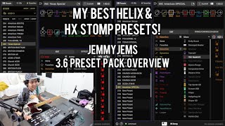 BEST HELIX 36 Line 6 Helix amp HX Stomp Preset Pack Overview American Amp amp British Amp Packs [upl. by Nirak]