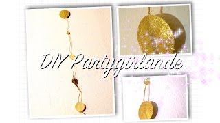 Party DIY  Glitzergirlande  Deko  Silvester Hochzeit Geburtstag [upl. by Aninat]