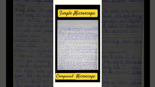 Simple and Compound Microscope practical workmicroscope biology science short biopractical [upl. by Llenna336]