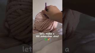 100 subscriber dino 🦕🎉 amigurumi dinosaur crocheting funkytown smallbuisness crochetpatterns [upl. by Randolph]