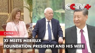 Xi Meets Merieux Foundation President and His Wife [upl. by Icaj602]