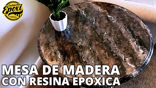 Transformando Una Base de Madera Con Resina Epoxica  Cubiertas Epoxi [upl. by Mcgean]