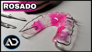 💧Como Acrilar un Retenedor de Ortodoncia ROSADO [upl. by Wendi]