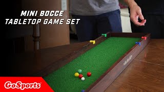 GoSports Mini Bocce Tabletop Game Set [upl. by Lerraf729]