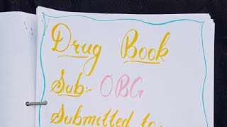 Drug Book obg obstetrics and gynecology drug file drug book bsc nursing GNM nursingsecrets [upl. by Nica980]