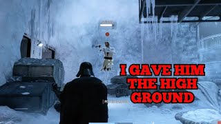 STAR WARS Battlefront II Darth Vader vs Obi Wan Kenobi [upl. by Anah]