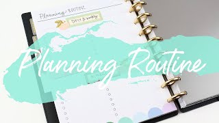 Planning Routine Insert for Happy Planner  Daily Weekly Monthly Routines [upl. by La]