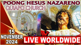 Quiapo Church Live Mass Today  15 November 2024 Friday HEALING MASS [upl. by Zoi]