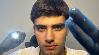 ASMR EXAMEN DE NERVIOS CRANEALES 👨‍⚕️ [upl. by Ecela]